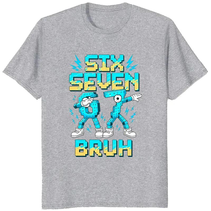 

Womens Clothing Six Seven Print Tshirts Summer Casual Fashion Funny Streetwear Y2K Tops Crew Neck Short Sleeve Tshirts S