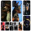 Black Dachshund Doberman Cover For Samsung Galaxy A51 A50 A71 A70 Phone Case A21S A31 A41 A10 A20E A30 A40 A01 A11 A6 A7 A8 A9 C