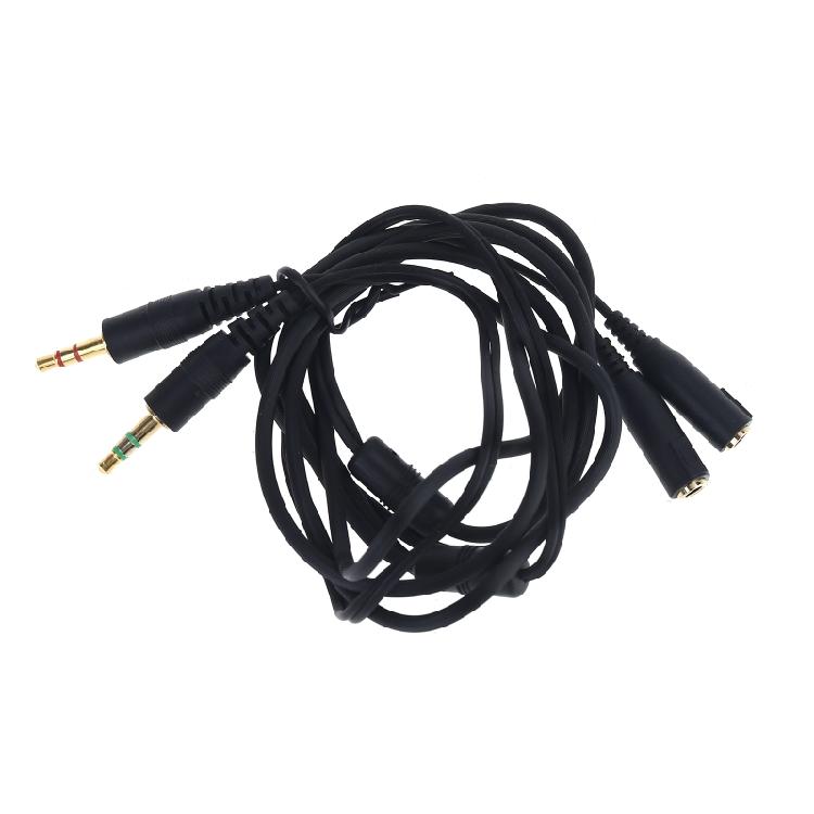 

Durable Gaming Headset Cable Cord 164cm Long Noise Canceling for Siberia V2 1 чорний