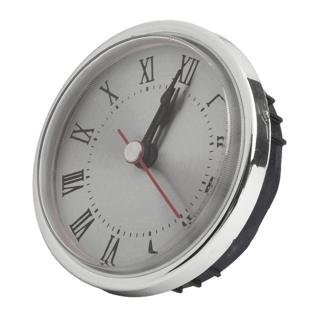 Silver Romerska Siffror Klockinsats 65mm Diameter Ersättning DIY-Tillbehör