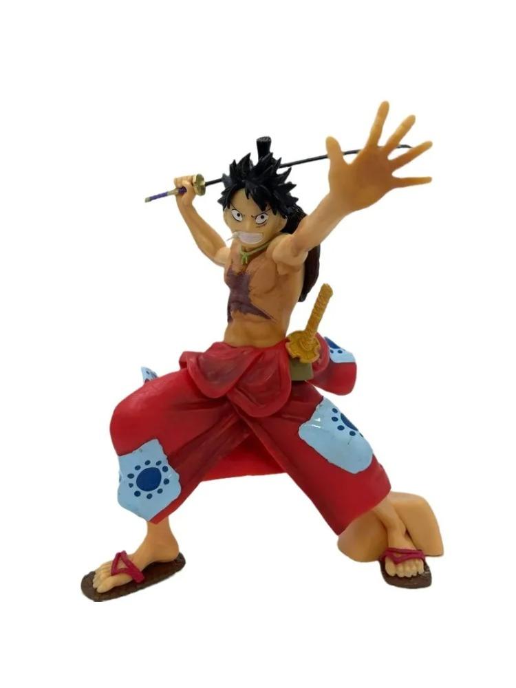 And The Land Of Kimono Luffy Figurines Model Figurines Accessories Birthday Gifts Creative Anime Toy