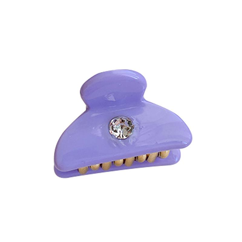 Attractive Rhinestonestudded Acetate Hair Claw Clip For Womens Look Casual