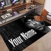 Custom Name Crystal Velvet Rug,Kendrick Lamar Comfortable Anti Slip Floor Mat For Room Decoration