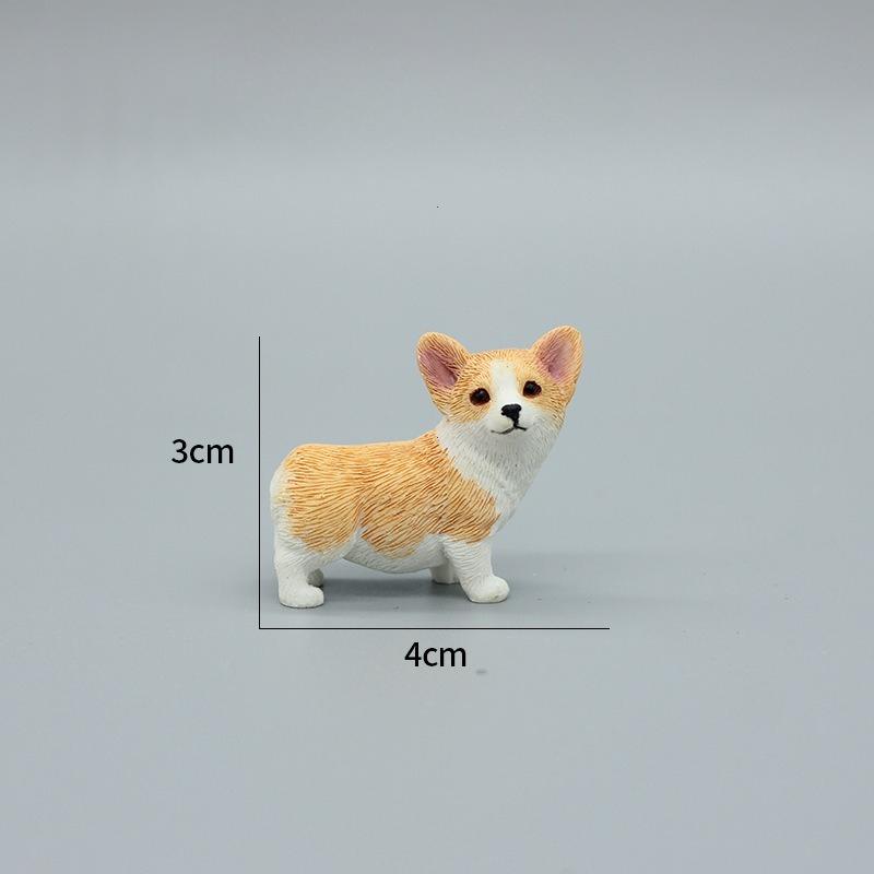 Exquisite Mini Corgi Resin Doll Car Decoration Accessories Auto Interior Ornament Cute Gift Tabletop Puppy