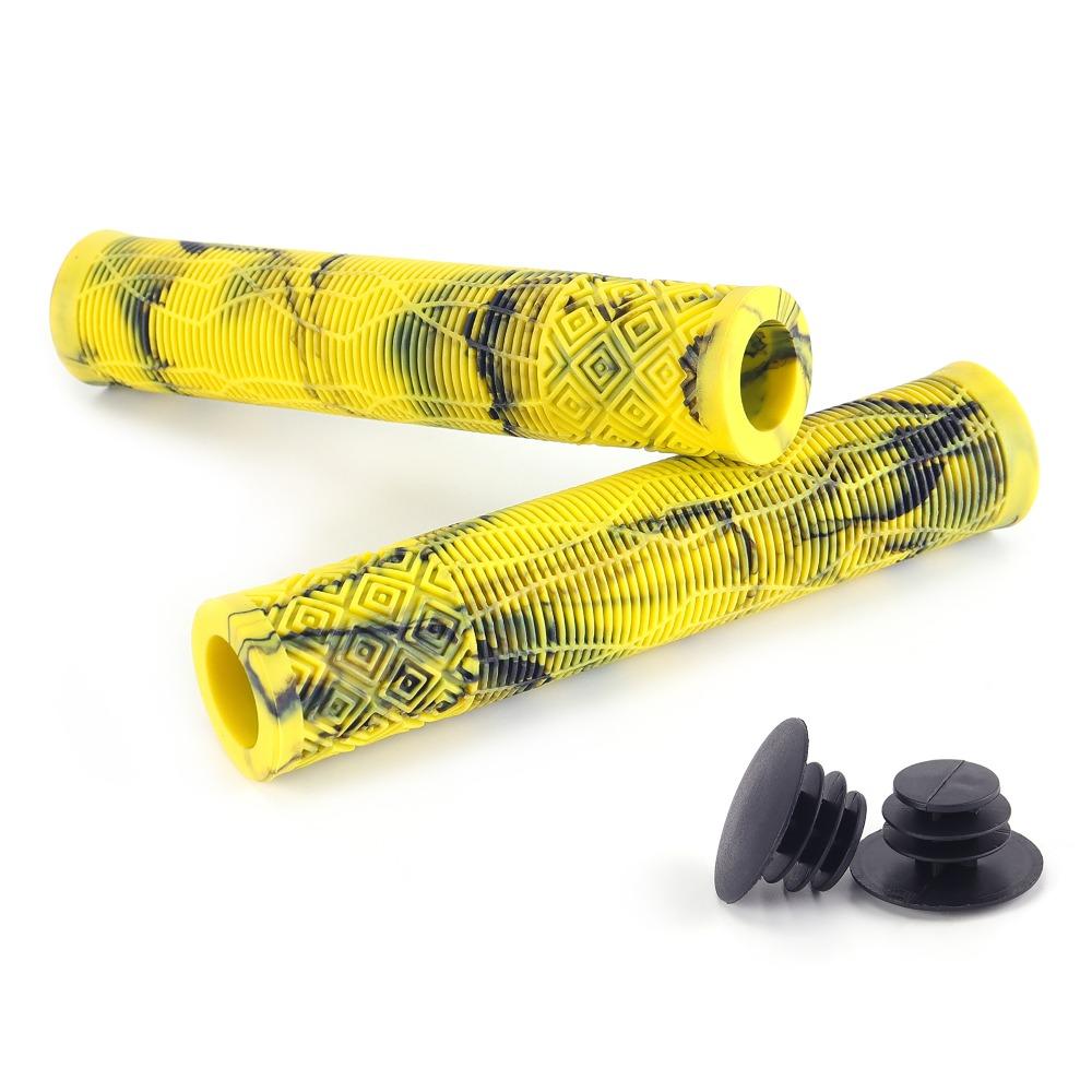 1 Pair Rubber Bike Rubber Handle Grips Longneck Bars Bike Bar Covers for Mountain Bicycle