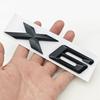 NEW 3D ABS Car Rear Trunk Emblem Badge Sticker For BMW X1 X2 X3 X5 X6 GT Z4 Glossy Black Chrome Logo Decal Styling Accessories IK7