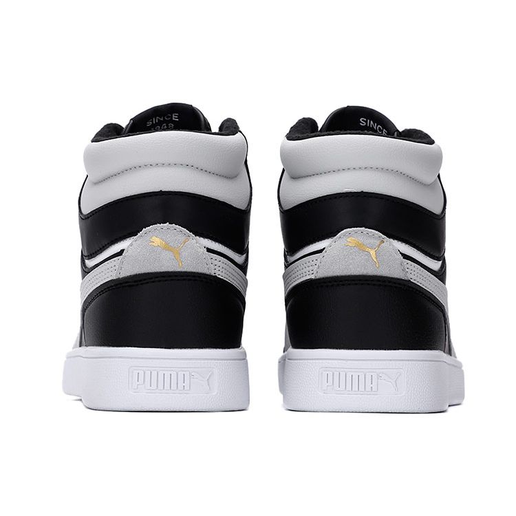 Puma Pantofi sport unisex Shuffle Mid WTR, negru, alb, auriu, gri-violet 385551-02