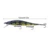 Hard Fishing Lures Sinking Minnow Swing Bait with 3D Realistic Eyes High-Resolution Body Details 12cm 13.3g Jerk Baits for Bass Fishing