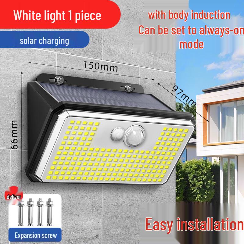 Solar Outdoor Wall Light with Motion Sensor