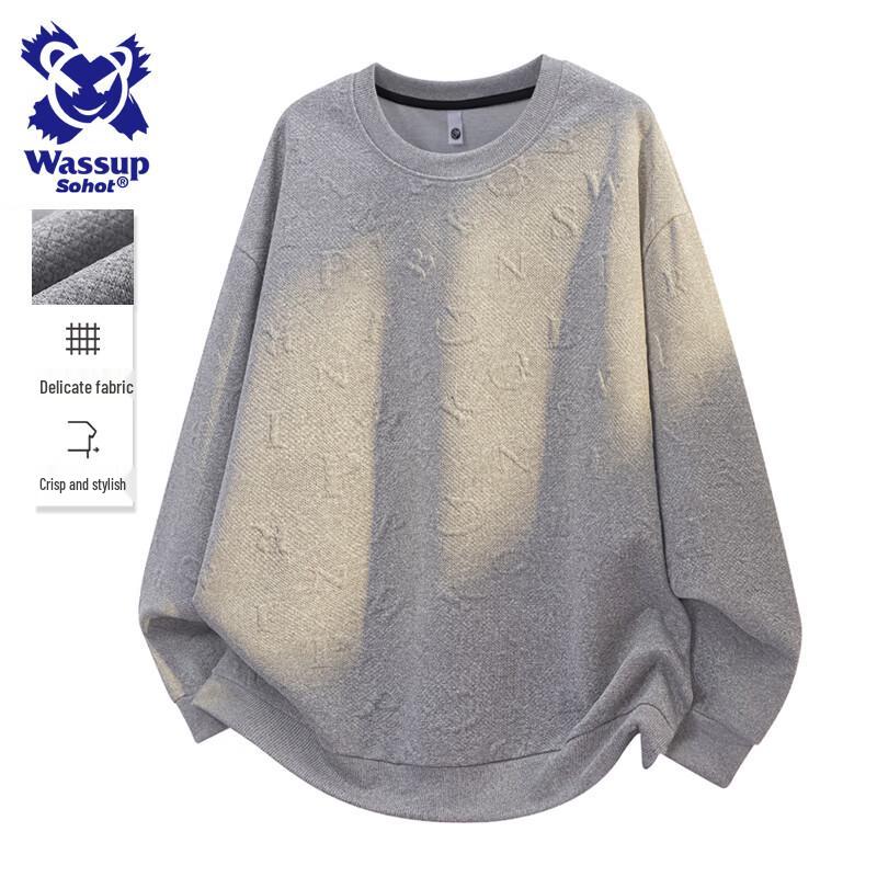 Wassup Sohot Men's Casual Pullover Sweatshirt