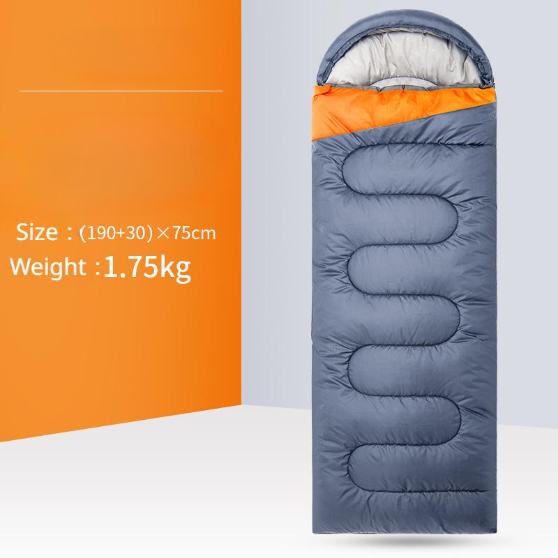 Adult Thickened Winter Sleeping Bag Outdoor Camping Warmth Car Mounted Adult Sleeping Bag Single or Double Person Indoor Office Lunch Sleeping Bag