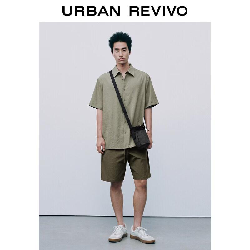 UR 2026 Autumn Men s Elastic Waist Drawstring Shorts UMM660036 31