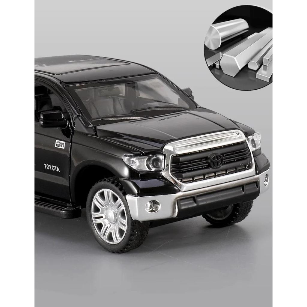 1/32 Scale Toyota Tundra Off Road SUV Pickup Truck Alloy Metal Diecast Car Model Sound & Light Adult Collectible Gifts Mini GT Present