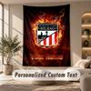 Tapestry Custom Name Text, Wall Hanging Tapestry Home Room DecorAthletic Bilbao FC