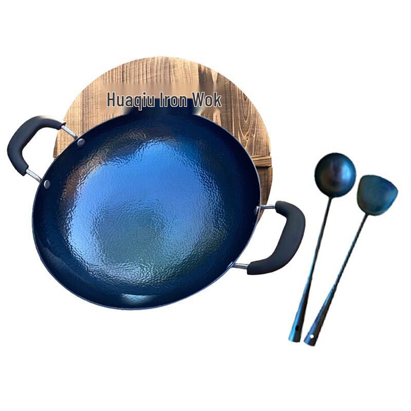 Zhangqiu Handmade Forged Iron Wok Set
