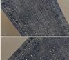 Women's 2025 Summer Slimming High-Waisted Rhinestone Denim Jeans – Petite, Versatile Cropped Style