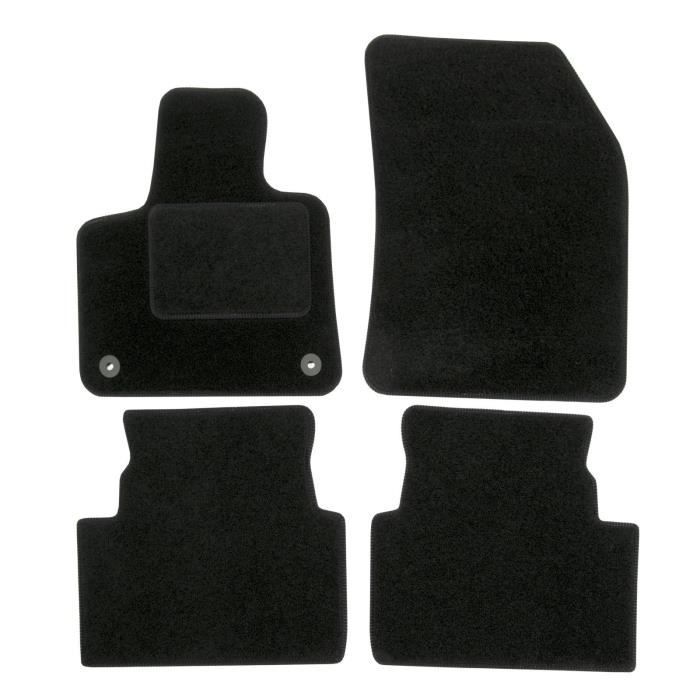 Tapis de sol - Citroën - C5 Aircross - Velours noir - Ajustement précis - Antidérapant