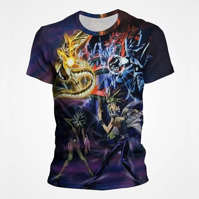 Anime Yu Gi Oh 3D Print T-Shirt Men Women Casual Fashion Short Sleeve Casual T Shirts Oversized Harajuku Tees Tops Kid Clothing