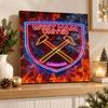 West Ham United Fußball Diamond Painting Kit 5D Vollbohrer DIY Diamantmosaik Wandkunst Heimdekoration