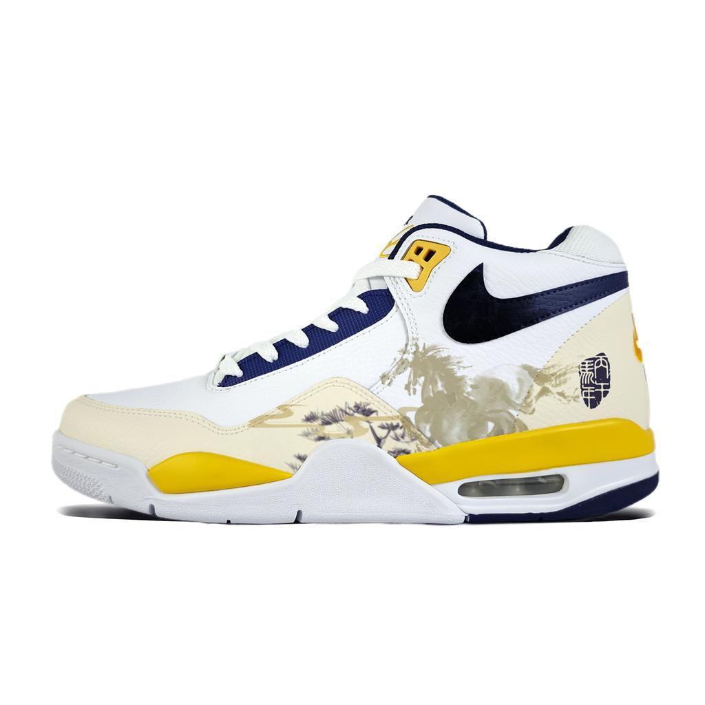 Nike Flight Legacy Ten Thousand Horses Galloping Abrasion Resistant Vintage Basketball Shoes Unisex BQ4212-102(Team1063-)