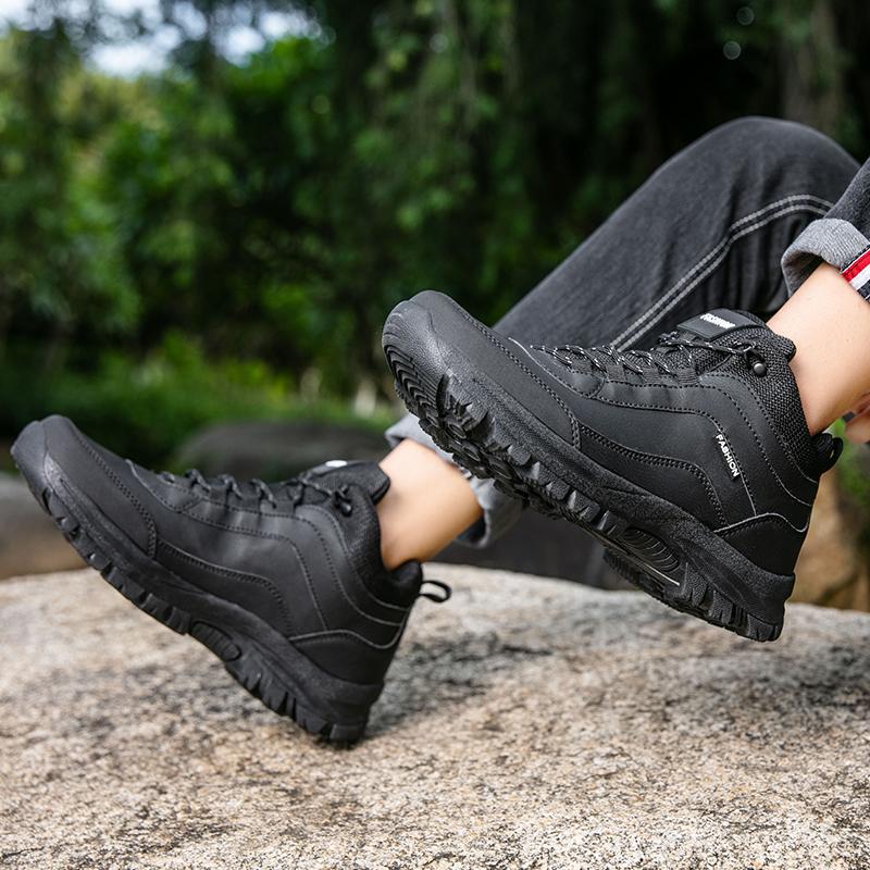 Casual Sneaker Men High-quality Short Boots Autumn Outdoor Thick Soled Mountaineering Wear-resistant Anti Slip Work Hiking Shoes