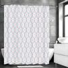 Modern Creative Geometric Shower Curtain, Bathroom Decorative Shower Curtain, Waterproof Shower Curtain with Hooks