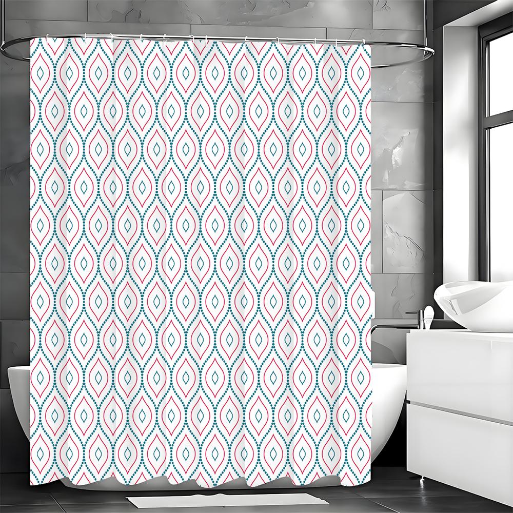 

Современная креативная геометрическая шторка для душа, декоративная шторка для душа для ванной комнаты, водонепроницаемая шторка для душа с крючками 90*180cm