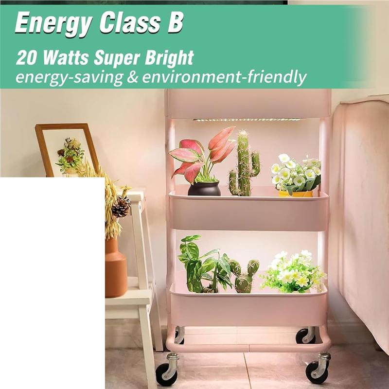 

Fresh 2 Plant Lamp LED Full Spectrum, Plant Light With 3 Light Modes, Grow Light Featuring Timer For Indoor Plants чорний