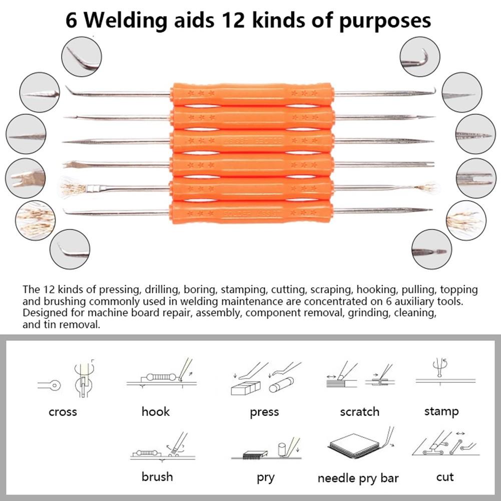 

Component Removal Desoldering Aid Kit For PCB Cleaning Multi-function Tips Portable Handheld Precision Components China Mainland