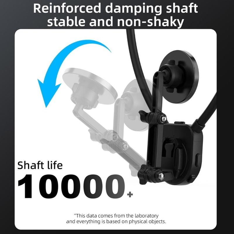 Neck Mount Holder Magnetic Quick Snap Camera Harness for 360 Action Camera Handsfree Action Recording, 360 Degree View