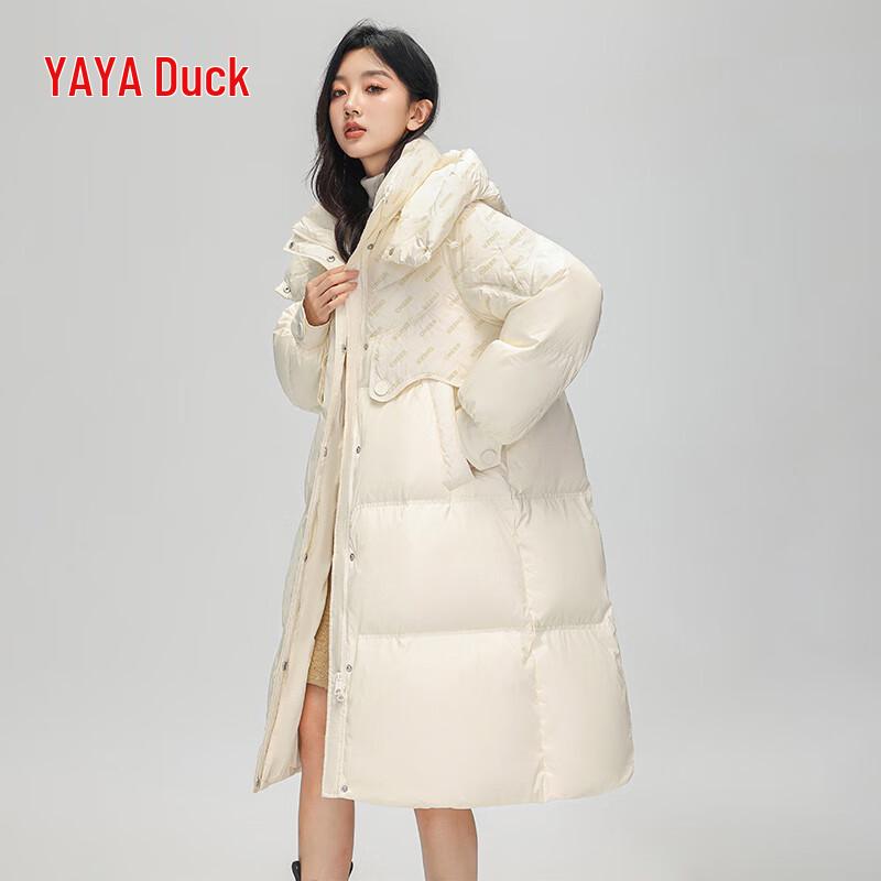 Yaya Women's Mid-Length Hooded Down Jacket