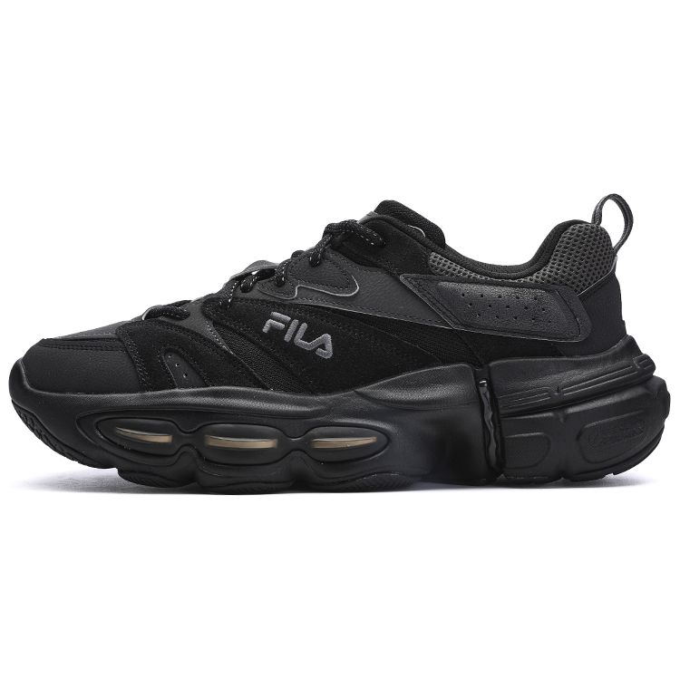 FILA ET Fabric Synthetic Leather Comfortable Versatile Low-Top Casual Shoes Men sneaker Black F12M312120FBF
