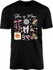 She Is Mom Christian Faith Flowers T-shirt