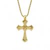 Hip Hop CZ Crystal Cross Pendant Necklace Men Women Gold Or Tone Chunky Chain Jewelry Accessory