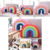 Adorable Rainbow Shaped Plush Cushion For Snuggling And Decorative Accents