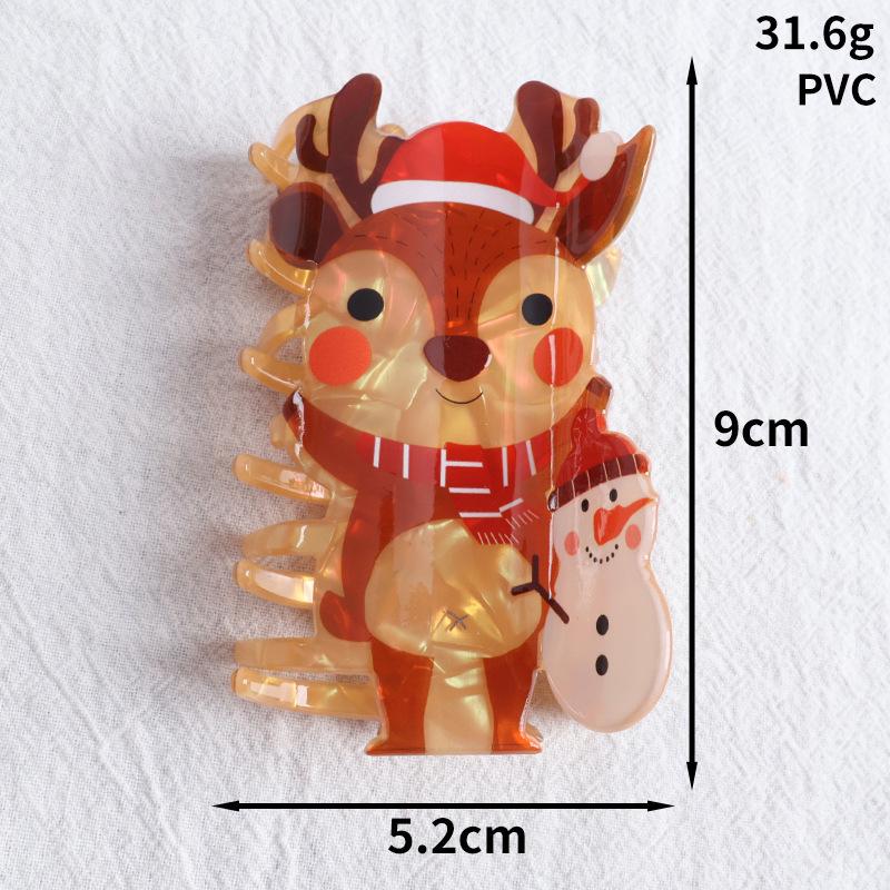 New Series: Christmas Hair Clips - Gingerbread Man Claw, Christmas Tree Shark, Candy Cane Hair Accessories