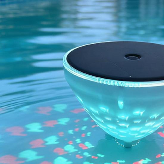 Solar Floating Pool Lights, Waterproof Automatic Switch Floating Lighting, with Smart Sensor Control Color-Changing Projection Pool Light