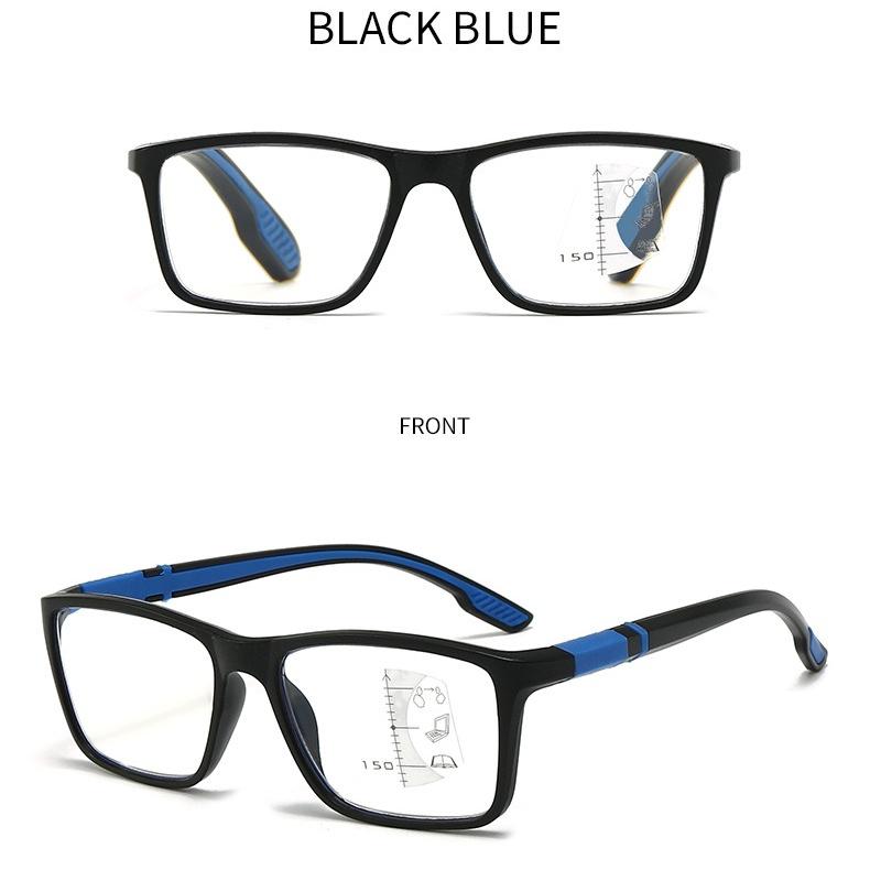 Color Shift Multi Focus Reading Glasses Sports Anti Slip Old Glasses Anti Blue Light Eye Protection Bifocals Premium