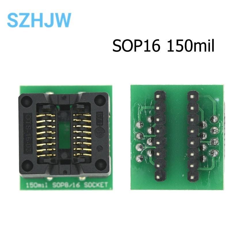 Burning Socket SOP8/14/16/18/20/24/28 To DIP 150/200/208/300 Mil Wide Narrow Chip Programmer Adapter IC Conversion Test Socket