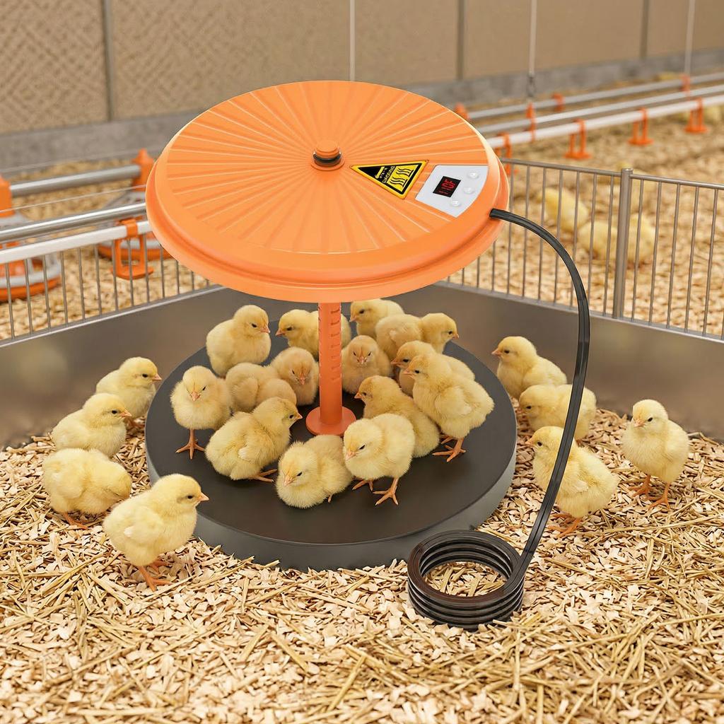 Chick Brooder Plate Adjustable Temperature Chick Brooder Heating Plate Chick Heat Plate for Hatching Chicken Quail Duck Eggs