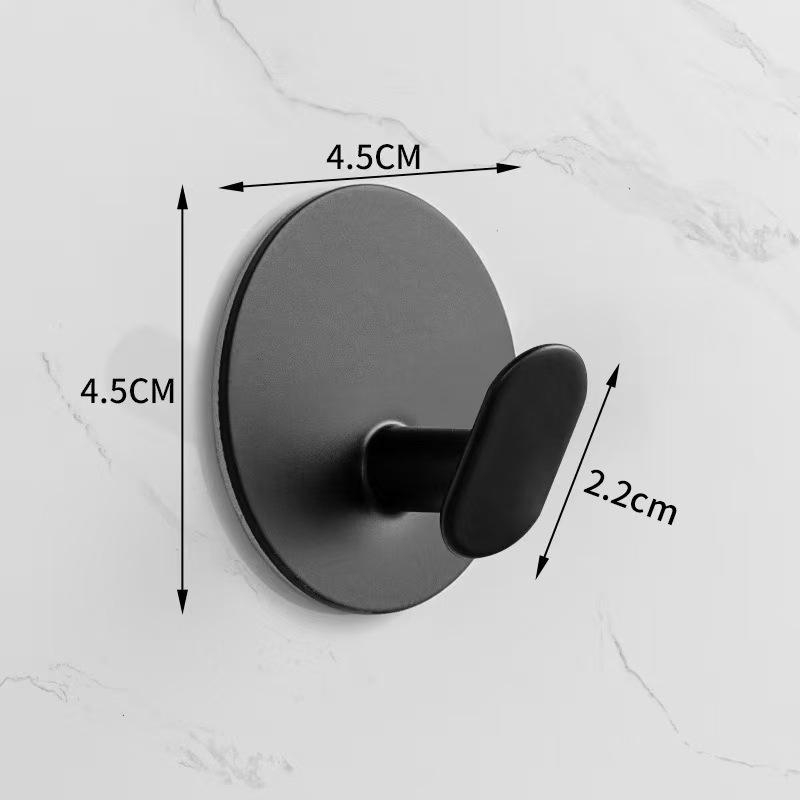 Traceless 304 Stainless Steel Adhesive Hook for Bathroom & Kitchen