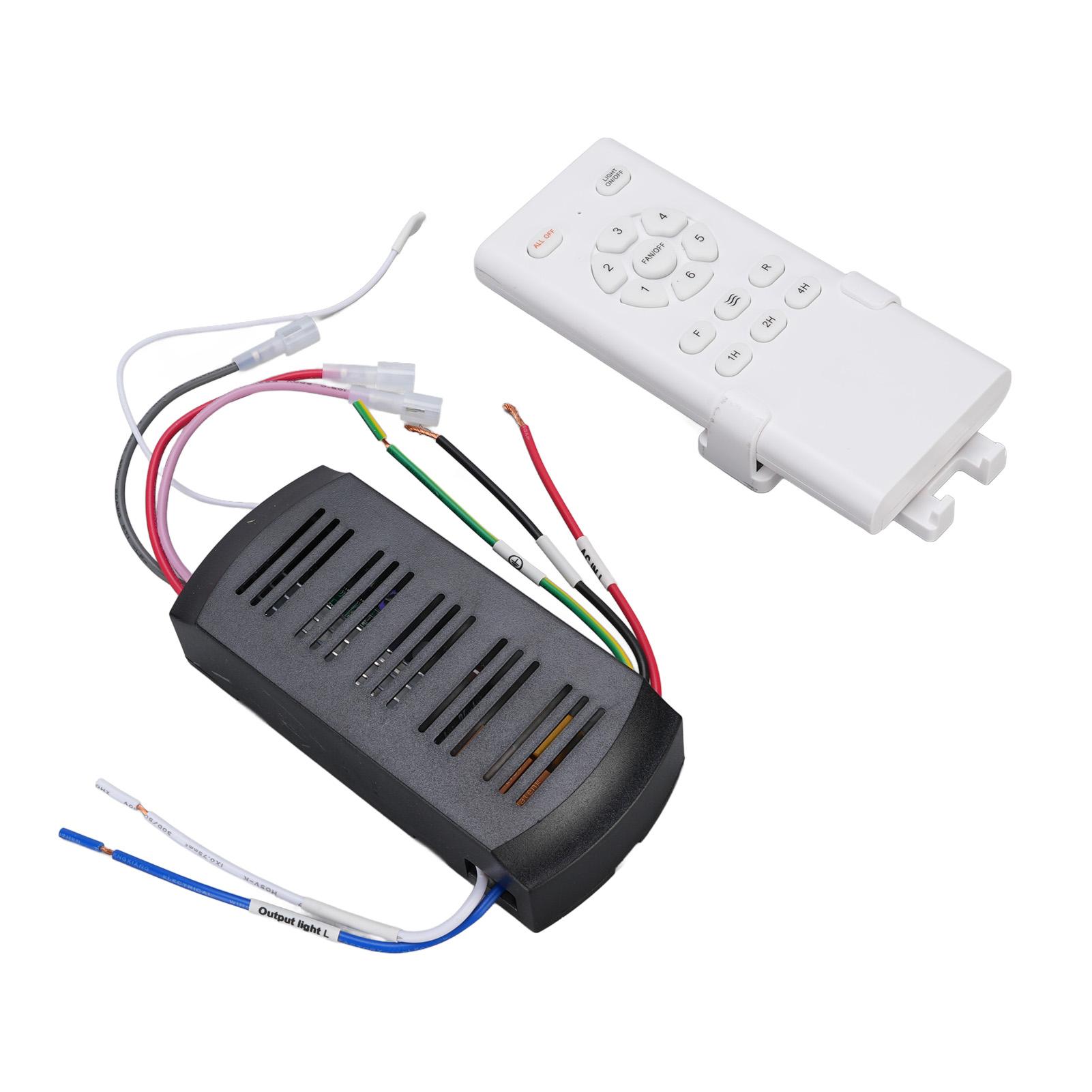 

Универсальный комплект пульта дистанционного управления для потолочного вентилятора, пульт и приемник для лампы потолочного вентилятора с таймером и регулировкой скорости