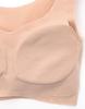 Wireless Soft Against the Comfortable Full Size L Wing/Wacoal Bra, Skin, Fit, Cup, MB1020, Women's, Beige,