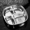 Children's 304 Stainless Steel Divided Dinner Plate