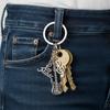 PYNASA 3-Tone Guitar and Musical Note Keychains for Women and Men, Cute Inspirational I Love Music & Guitar Charm Keychain Accessories Gift for Car