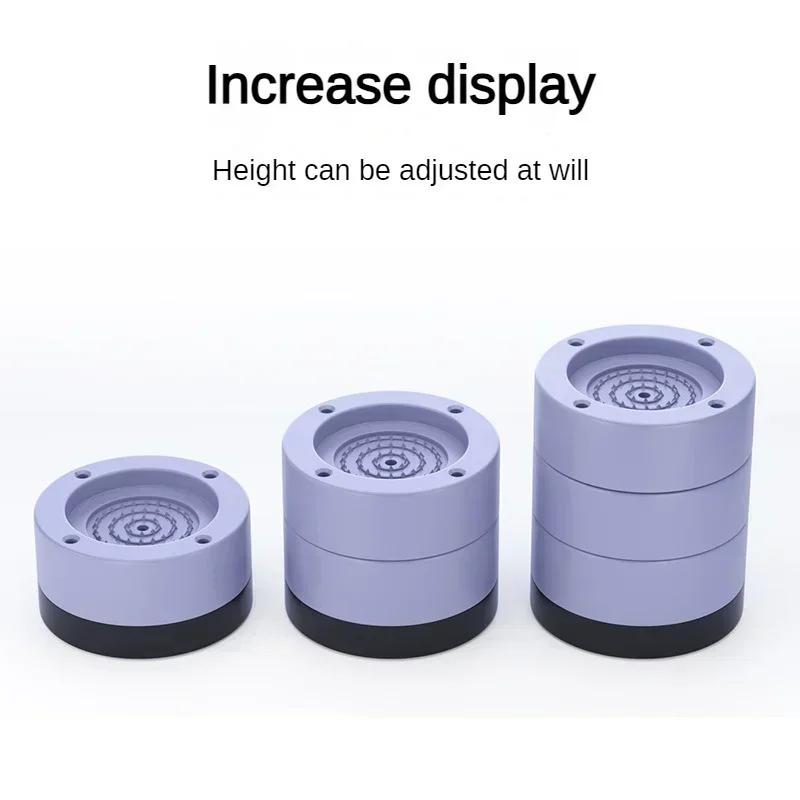 4 Stück Anti-Vibrations-Pads Waschmaschine Gummifüße Beine Matte Anti-Vibrations-Pad Universal Slipstop Silent Leg Base für Möbel