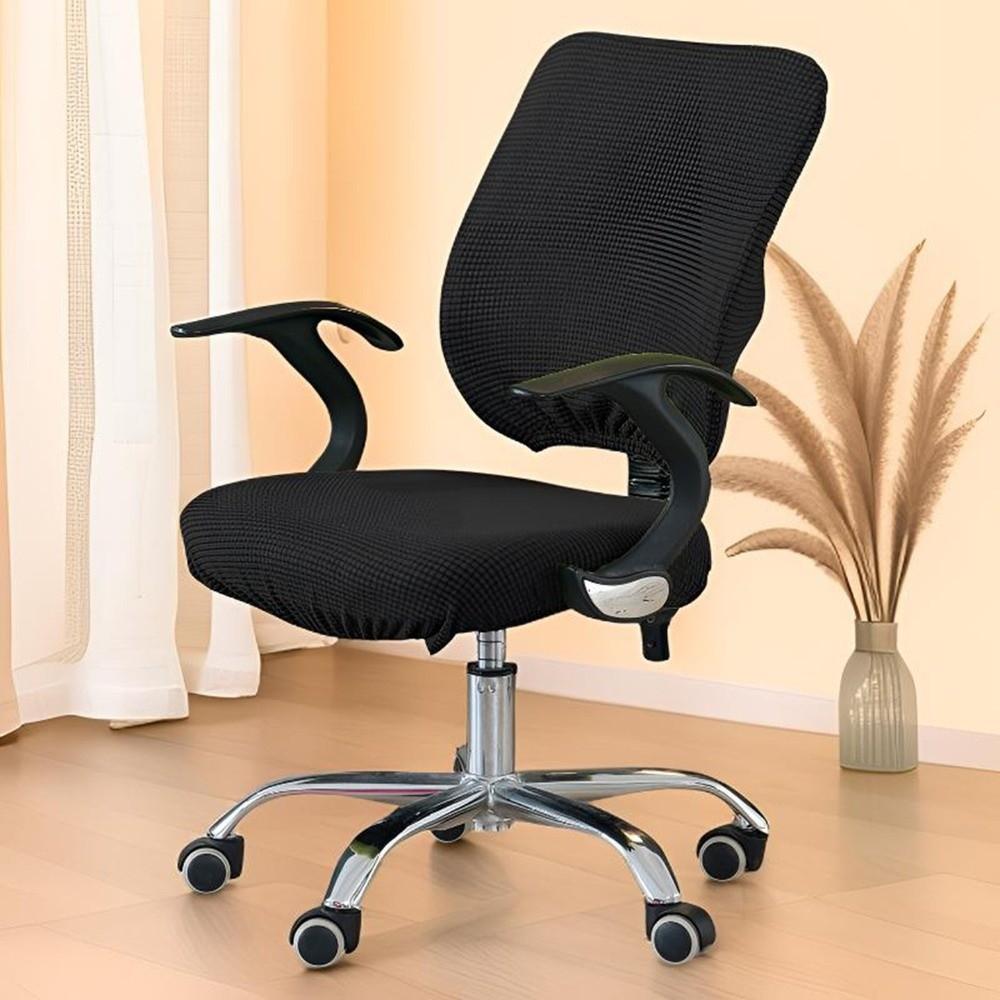 2Pcs/Set High Elastic Office Chair Covers Thicken Armchair Cover New Computer Chair Cover