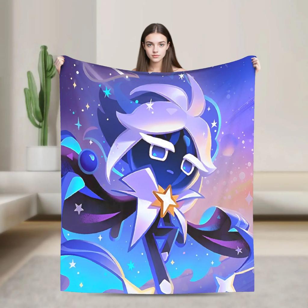 Cookie Run Kingdom Fleece Blanket  Novelty Throw Blanket for Bed Sofa Couch 200x150cm Quilt