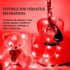 (Pakke med 1, Rød) 38 LED 10,5M Kobber Strøm Pixel Lyslenke | 360° Eventyr Serielle Jhalar Lys for Hjemmet | Diwali Lys til Dekorasjon, Jul