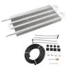 4-Rij 6-Rij 8-Rij Aluminium Universele Oliekoeler Kit Olie Radiator Auto Auto Transmissie Auto-Handmatig Radiator Converter auto-onderdelen